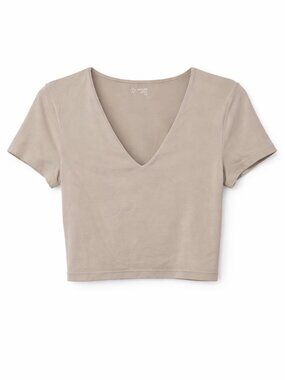 NWOT Offline By Aerie Real Me V-Neck Crop Top Size Large
